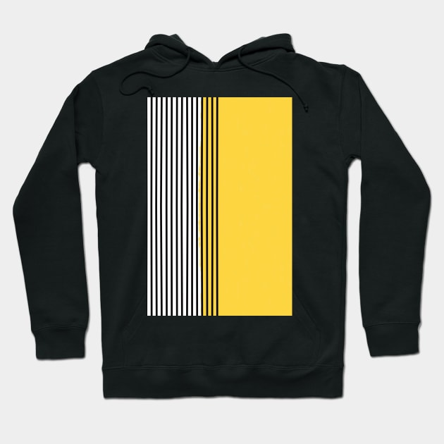 Mustard yellow mid century modern minimalistic art Hoodie by Merchpasha1